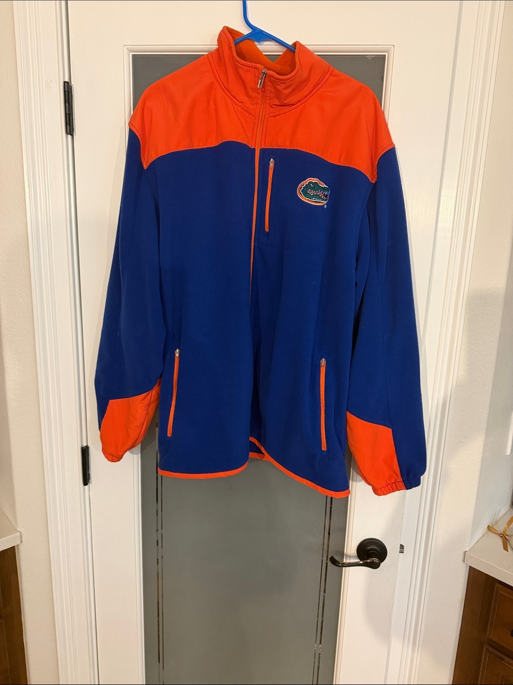 Florida Gators Extra Large  Blue & Orange Fleece Jacket. Like new